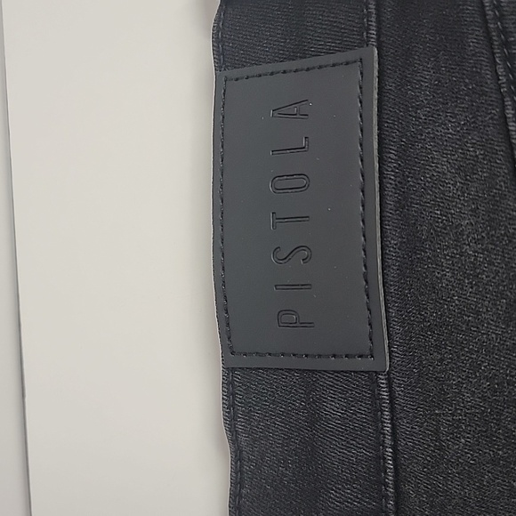 PISTOLA NWT RAVEN HIGH RISE CROP BOOT FRAYED BLACK JEANS SZ 27 - Picture 11 of 13